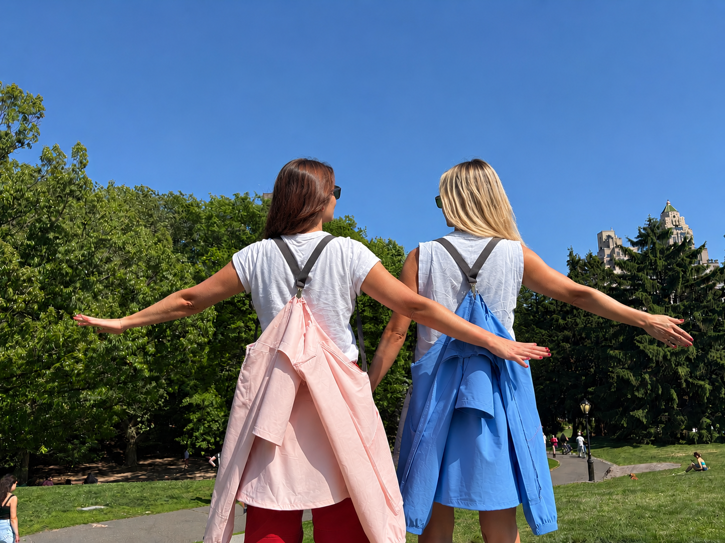 In Central Park, hands free